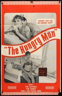 8p381 HUNGRY MAN 1sh '70s only the hottiest, the sexiest girls are found here!