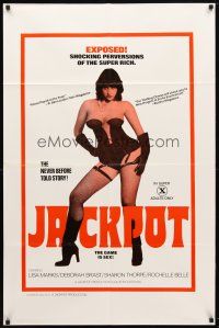 8p398 JACKPOT 1sh '78 sexy Lisa Marks in lingerie, shocking perversions of the super rich!