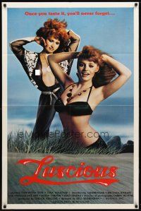 8p450 LUSCIOUS 1sh '80 Samantha Fox & Lisa DeLeeux are sexy redheads, x-rated!