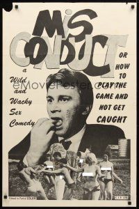 8p488 MISCONDUCT 1sh '66 a wild & wacky comedy, play the game & don't get caught!
