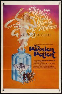 8p608 PASSION POTION 1sh '71 She'll Follow You Anywhere, great sexy artwork!
