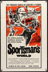 8p757 SPORTSMAN'S WORLD 1sh '69 William Bryant, fabulous world of hunting & fishing!