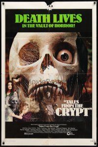 8p806 TALES FROM THE CRYPT 1sh '72 Peter Cushing, Joan Collins, from E.C. comics, skull image!