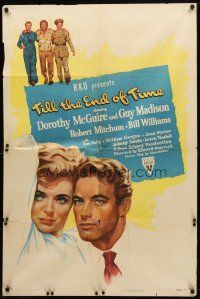 8p851 TILL THE END OF TIME style A 1sh '46 Dorothy McGuire, Guy Madison, early Robert Mitchum