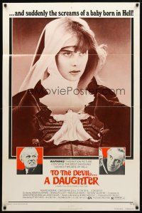 8p857 TO THE DEVIL A DAUGHTER 1sh '76 Richard Widmark, Christopher Lee, sexy Nastassja Kinski!