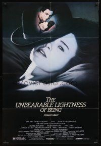 8p904 UNBEARABLE LIGHTNESS OF BEING 1sh '88 Daniel Day-Lewis, Juliette Binoche, sexy Lena Olin!