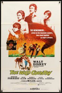 8p962 WILD COUNTRY 1sh '71 Disney, artwork of Vera Miles, Ron Howard and brother Clint Howard!
