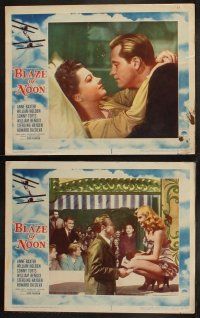 8r041 BLAZE OF NOON 8 LCs '47 circus stunt pilot William Holden & sexy Anne Baxter + top cast!