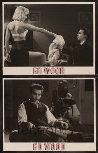 8r003 ED WOOD 10 LCs '94 candid of director Tim Burton, Johnny Depp, Martin Landau, mostly true!