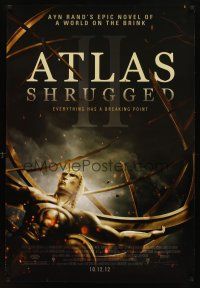 8s047 ATLAS SHRUGGED II: THE STRIKE advance DS 1sh '12 Ayn Rand's classic novel!