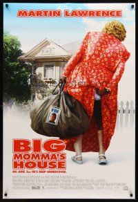 8s090 BIG MOMMA'S HOUSE style B advance DS 1sh '00 FBI agent Martin Lawrence as a BIG old woman!