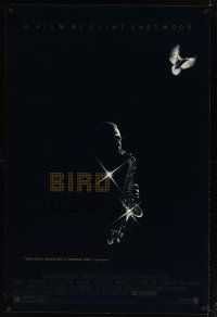 8s093 BIRD 1sh '88 directed by Clint Eastwood, biography of jazz legend Charlie Parker!