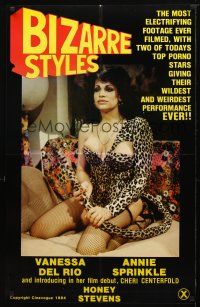 8s096 BIZARRE STYLES video poster R84 Vanessa Del Rio in sexy leopard outfit!