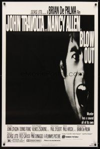8s115 BLOW OUT 1sh '81 John Travolta & Nancy Allen, directed by Brian De Palma!