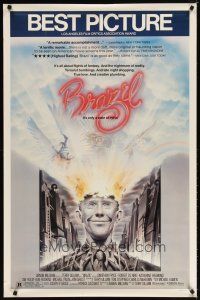 8s140 BRAZIL 1sh '85 Terry Gilliam, Jonathan Pryce, Robert De Niro!