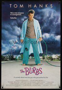 8s156 BURBS DS 1sh '89 best Tom Hanks image, a man of peace in a savage land, suburbia!