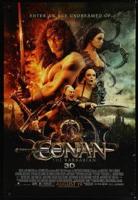 8s188 CONAN THE BARBARIAN advance DS 1sh '11 cool image of Jason Momoa in title role!