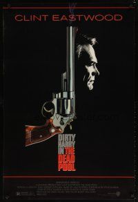 8s215 DEAD POOL 1sh '88 Clint Eastwood as tough cop Dirty Harry, cool gun image!