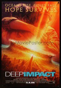 8s216 DEEP IMPACT advance 1sh '98 Robert Duvall, Tea Leoni, Heaven and Earth are about to collide!
