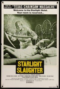8s235 EATEN ALIVE 1sh '77 Tobe Hooper, image of sexy bound girl on bed, Starlight Slaughter!
