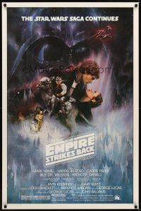 8s237 EMPIRE STRIKES BACK 1sh '80 classic Gone With The Wind style art by Roger Kastel!