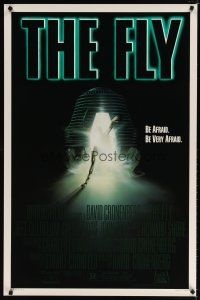 8s272 FLY 1sh '86 David Cronenberg, Jeff Goldblum, cool sci-fi art by Mahon!