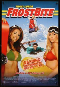 8s284 FROSTBITE video 1sh '05 Traci Lords comedy, sexy snowboarding bikini babes!