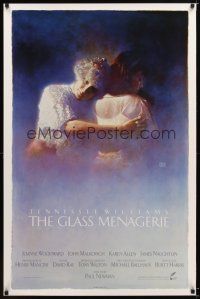 8s309 GLASS MENAGERIE int'l 1sh '87 Paul Newman movie based on Tennessee Williams' play, Sano art!