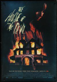 8s392 HOUSE OF THE DEVIL DS 1sh '09 Jocelin Donahue, cool horror artwork!