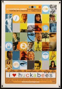 8s402 I HEART HUCKABEES DS 1sh '04 Dustin Hoffman, Isabelle Huppert, Jude Law, Naomi Watts!