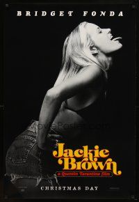 8s425 JACKIE BROWN teaser 1sh '97 Quentin Tarantino, image of sexy Bridget Fonda!