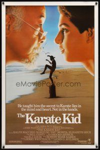 8s435 KARATE KID 1sh '84 Pat Morita, Ralph Macchio, teen martial arts classic!