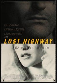 8s490 LOST HIGHWAY 1sh '97 directed by David Lynch, Bill Pullman, pretty Patricia Arquette!