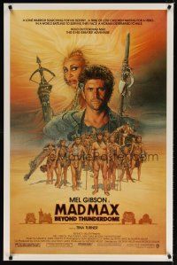 8s501 MAD MAX BEYOND THUNDERDOME 1sh '85 art of Mel Gibson & Tina Turner by Richard Amsel!
