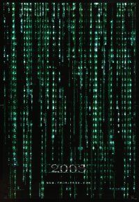 8s512 MATRIX RELOADED 2003 style holofoil teaser 1sh '03 Keanu Reeves, Wachowski Brothers sequel!