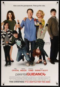 8s549 PARENTAL GUIDANCE style A int'l advance DS 1sh '12 Billy Crystal, Bette Midler, Marisa Tomei!