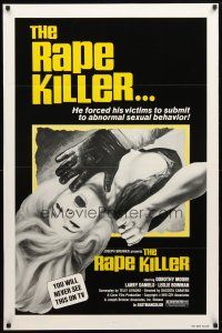 8s576 RAPE KILLER 1sh '76 sex horror, you will never see this on TV!