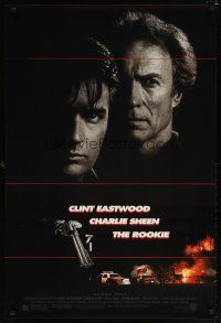 8s612 ROOKIE 1sh '90 Clint Eastwood directs & stars w/Charlie Sheen!