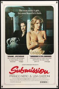 8s627 SCANDAL 1sh '78 Salvatore Samperi's Scandalo, Submission, topless Lisa Gastoni!