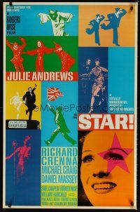 8s720 STAR 1sh '68 Julie Andrews, Robert Wise, Richard Crenna, Daniel Massey!
