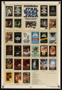 8s740 STAR WARS CHECKLIST Kilian 2-sided 1sh '85 great images of U.S. posters!