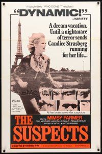 8s755 SUSPECTS 1sh '76 a nightmare of terror sends Mimsy Farmer running for her life!