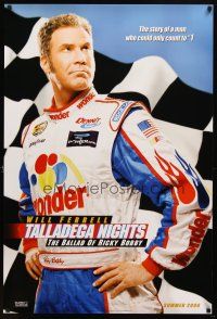 8s765 TALLADEGA NIGHTS THE BALLAD OF RICKY BOBBY teaser DS 1sh '06 NASCAR driver Will Ferrell!