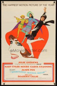 8s780 THOROUGHLY MODERN MILLIE 1sh '67 Bob Peak art of singing & dancing Julie Andrews!