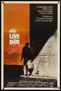 8s786 TO LIVE & DIE IN L.A. 1sh '85 William Friedkin directed drug & murder thriller!