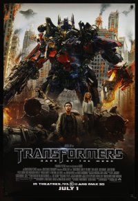 8s795 TRANSFORMERS: DARK OF THE MOON advance DS 1sh '11 Michael Bay, Shia LaBeouf, Josh Duhamel!