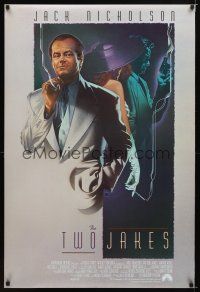 8s808 TWO JAKES int'l DS 1sh '90 cool art of smoking Jack Nicholson by Rodriguez!