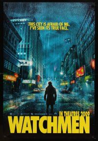8s828 WATCHMEN teaser DS 1sh '09 Zack Snyder, Jackie Earle Haley, this city is afraid of me!