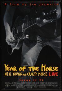 8s847 YEAR OF THE HORSE 1sh '97 Neil Young, Jim Jarmusch, rock & roll, crank it up!