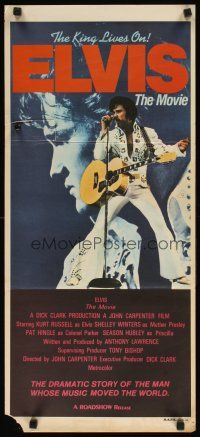 8t501 ELVIS Aust daybill '79 Kurt Russell as Presley, directed by John Carpenter, rock & roll!